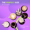 4 x Boxed Round Coasters - Name Hanna Gamer Black