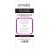 Amelia Beauty Cellulose Acetate 8in Rat Tail Comb, Handmade, Smooth