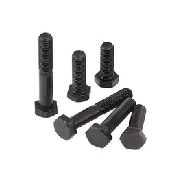 BOZONLI Mechanical Bolts High Tensile Hex Bolt Outer Hexagonal Screws Black, M8×80mm,5 pcs