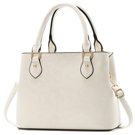 CHICAROUSAL Purses and Handbags for Women Leather Crossbody Bags Women's Tote Shoulder Bag, Cc Pearlescent Beige, Designer Handbags for Women