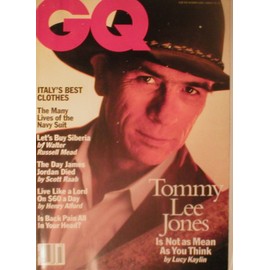 GQ Magazine March 1994 Tommy Lee Jones (Single Back Issue)