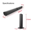 Portable Surround Sound Bar Wireless Subwoofer 2 Speaker System,Multifunctional Bluetooth