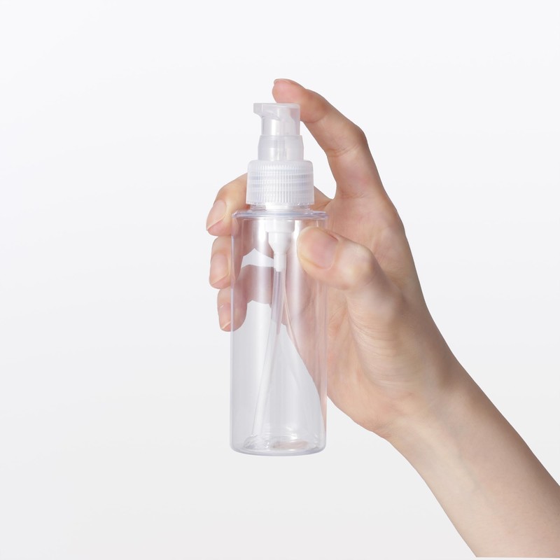 MUJI 18994267 PET Small Bottle Pump Type, 3.4 fl oz