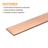 uxcell Copper Flat Bar, 0.08" Thickness x 0.98" Width x
