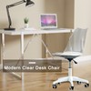 Ebullient Acrylic Clear Desk Chair Modern Home Office Ghost Chairs
