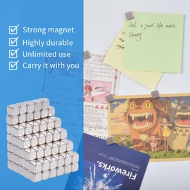 Aenienoe Pack of 68 Magnets Small Rectangular 5 mm Neodymium Magnets Extra Strong