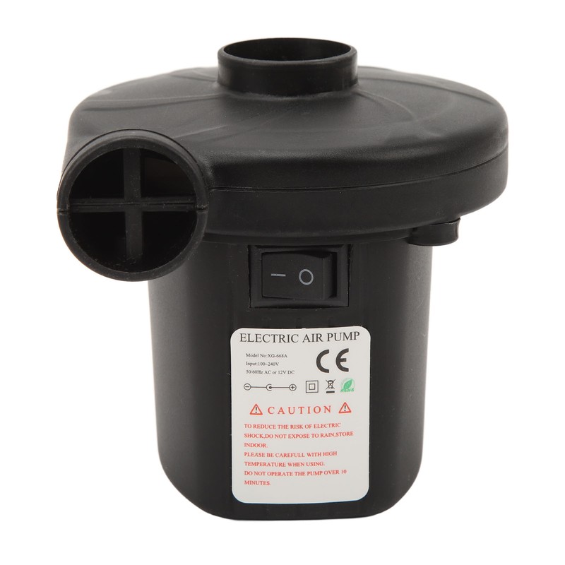 Electric Air Pump 3 Nozzles Portable Inflator Deflator Pump for