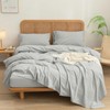 BESTOUCH Sheet Set 100% Washed Cotton Linen Feel Super Soft