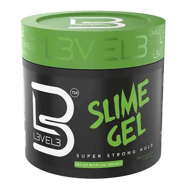 Level 3 Slime Gel - Strong Control Hair Styling Gel - Flake-Free, Long-Lasting Hold - Adds Volume, Texture, and Shine (500 ml)