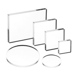 PATIKIL Acrylic Stamp Block, 6Pcs Clear Stamping Block Decorative Mounting Blocks Square Rectangle Round for Scrapbooking DIY Crafts Card Making