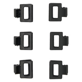 Oz Essentials Mini Claw Clip 6 Pack - Black