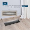 Fits 4x14 and 14x4 Duct Opening | Floor Register with