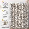 ZTTXL Leopard Cheetah Shower Curtain (72" x 72"), Dark brown