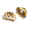 QinGoo Large Black White Hair Clip Beautiful Women's Hair Clip