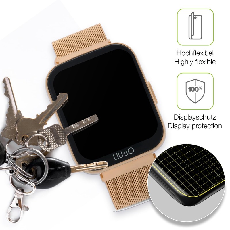 dipos FLEX 2x Schutzfolie matt passend für Liu Jo Smartwatch