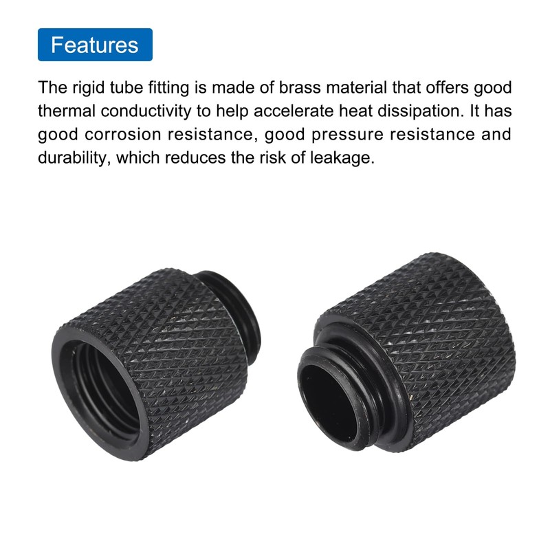 sourcing map Male to Female Extender Fitting G1/4 x 20mm