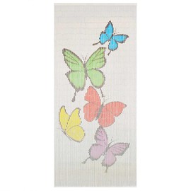 vidaXL Bamboo Butterfly Curtain - 35.4" x 78.7" - Anti-Mosquito, Bug Screen for Apartments, patios & Balconies