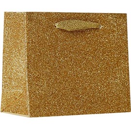 Jillson Roberts Tiny Paper Bags, Gold Sparkle (12 Pcs)