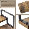 NEETBU 4-Tier Wooden Display Riser Shelf Stand for, Makeup, Cupcake,