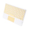 Bluetooth Keyboard Touchpad Round Keycap with Ergonomic Design Stable Connection