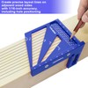 3D Multi Angle Measuring Ruler Aluminum Alloy Woodworking Square,Versatile Square