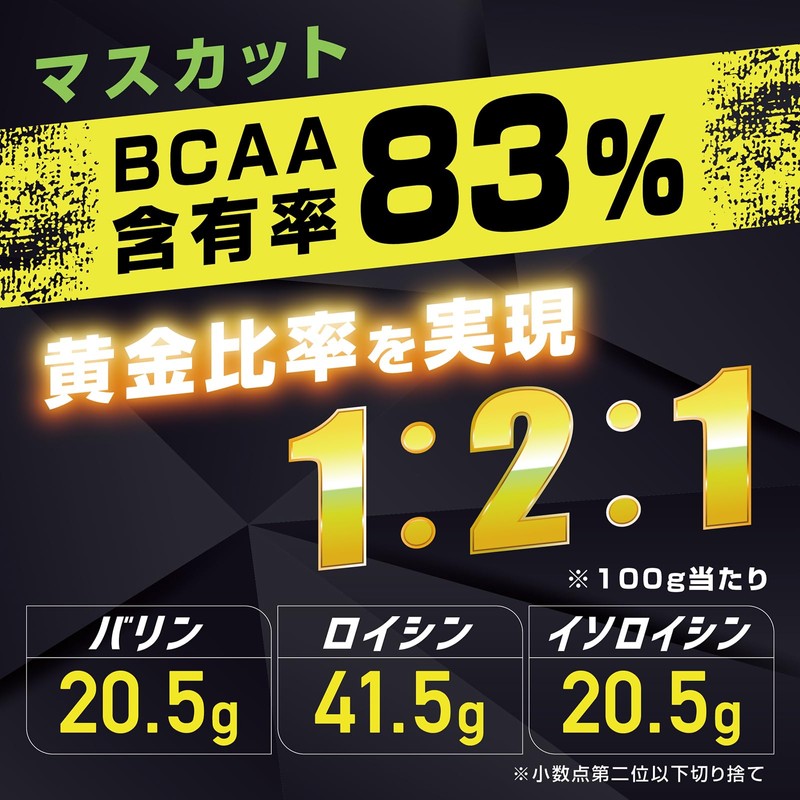 GronG BCAA Essential Amino Acids Trial Pack, Muscat Flavor, 0.3