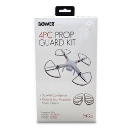 Bower 4PC Drone Propeller Guards for DJI Phantom 3 Series - Standard, Advanced, and Professional Drones | Durable, Easy to Install, Safety Cord included