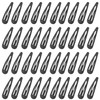Stadux 40 Pcs Metal Snap Hair Clips Black 2 Inch