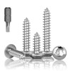 Pack of 70 Tapping Screws Stainless Steel M4 x 16
