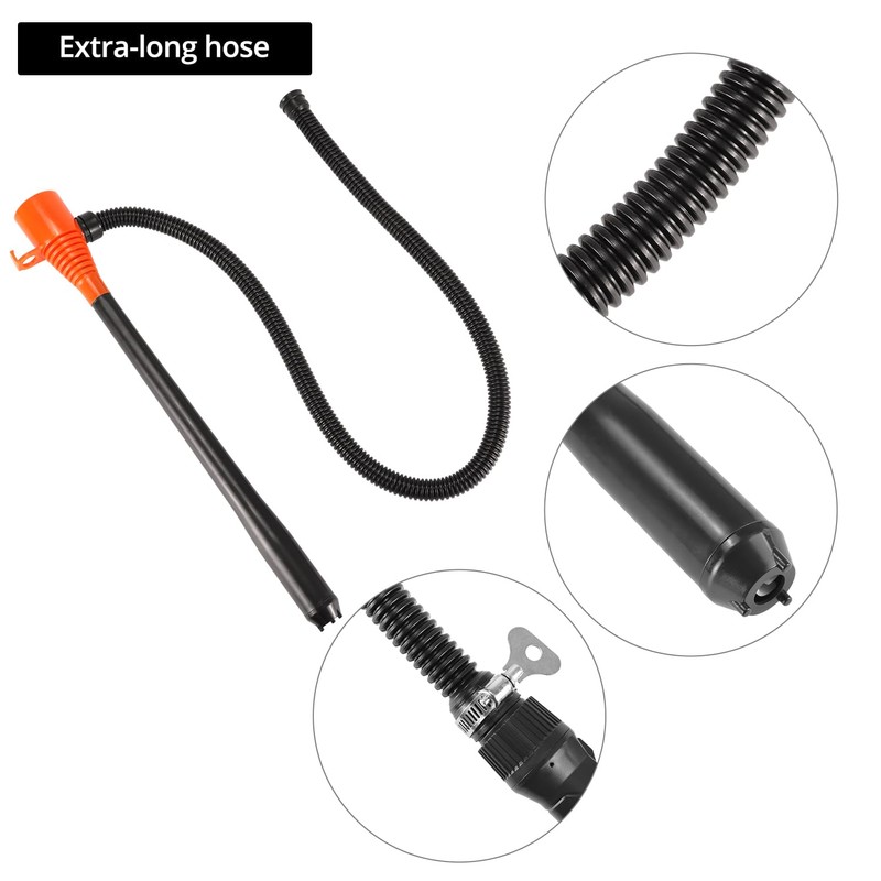 QWORK Portable Power Battery Pump, Upgraded Hand Fuel Transfer Pump