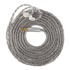 2m KZ ZS10 Pro IEM Earphones Cable, KBEAR JunTian in Ear Monitor Cable 16 Core 5N OCC Silver-Plated Headphone Extension Cords for Moondrop chu, CCA CRA C12, ZS12 PRO X, Castor (QDC-pins, 3.5mm Plug)