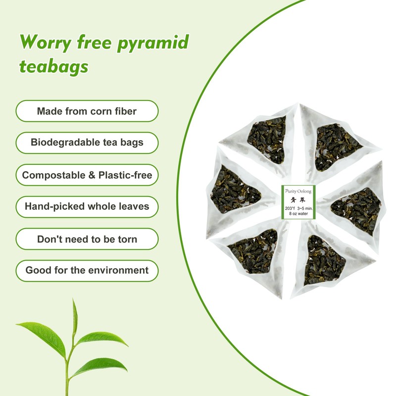 GTGLOTRA Oolong Tea Bags, 24 Whole Leaf Tea Bag, Alternative