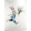 Half a Donkey Rabbit in dungarees with flowers large cotton