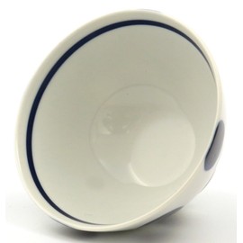 Hasamiyaki Tenryu Pottery, Polka Dot, Rice Bowl, Large