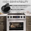 MOOTVGOO 4 Pack 316442513 Range Surface Burner Knobs, Black Stove