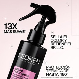 Redken Acidic Color Gloss Shampoo 300ml y Protector térmico 200ml| Para cuidado del cabello teñido | Previene el desvanecimiento del color y brinda un cabello saludable