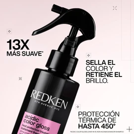 Redken Acidic Color Gloss Shampoo 300ml y Protector térmico 200ml| Para cuidado del cabello teñido | Previene el desvanecimiento del color y brinda un cabello saludable