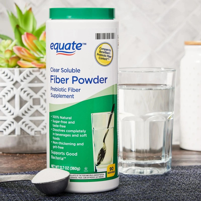 Equate Clear Soluble Fiber Powder 12.3 oz Free Shipping WW