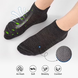 Niorasen 8 Pack Ankle Socks for Men Women, Cotton Breathable Thin Low Cut Short Socks for Casual, Daily Wear