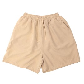 Device + Women's Amphibious Rash Guard, Half Pants, UV Care, Loose, Thin, Stretchy, beige