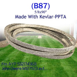 Mower Deck Belt Made with Kevlar 5/8" x 90" Replace for AYP 174368 532174368 Craftsman 33907 Husqvarna 532174368