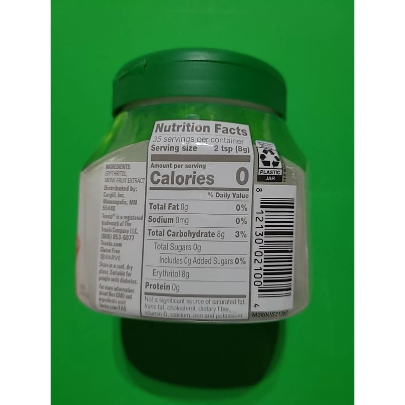 Truvia Monk Fruit Calorie-Free Sweetener Zero Sugar 9.8oz x(2) FACTORY