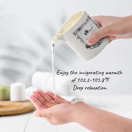 MELONY Soy Massage Oil Candle | Low Temp | Perfect Intensive Skin Treatment Candle | 8.1Oz |Massage & Moisturise (Peppermint)