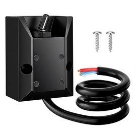 Toggle Switch 12V 30A SPST 2 Pin Waterproof Marine Grade Heavy Duty On Off Switch with Boot Cover and 2FT Pre Wired for Automotive Boat Truck RV