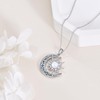 AINFQY Sun and Moon Necklace for Women 925 Sterling Silver