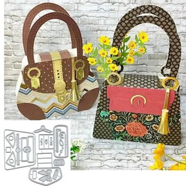 Handbag Set Metal Die Cuts,Wedding Bag Frame Wedding Bowtie Cutting Dies Cut Stencils DIY Scrapbooking Decorative Embossing Paper Party Wedding Card Making