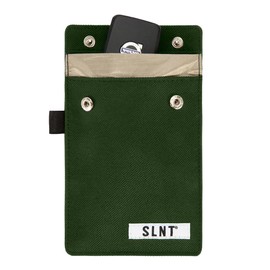 SLNT Signal Blocking Faraday Key Fob Case with Silent Pocket - Car Anti Theft Device Shields Against All Signal Types, Includes RFID Blocking & Durable Faraday Bag, Fits Most Keyfobs (Olive, X-Small)