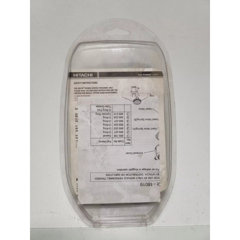 Hitachi O'Ring Service Kit 18019 (For NT65M) RK25