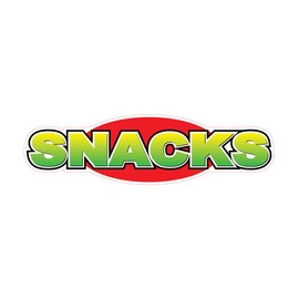 Food Truck Decals Snacks Concession Restaurant Die-Cut Vinyl & Sign 10 in on Longest Side