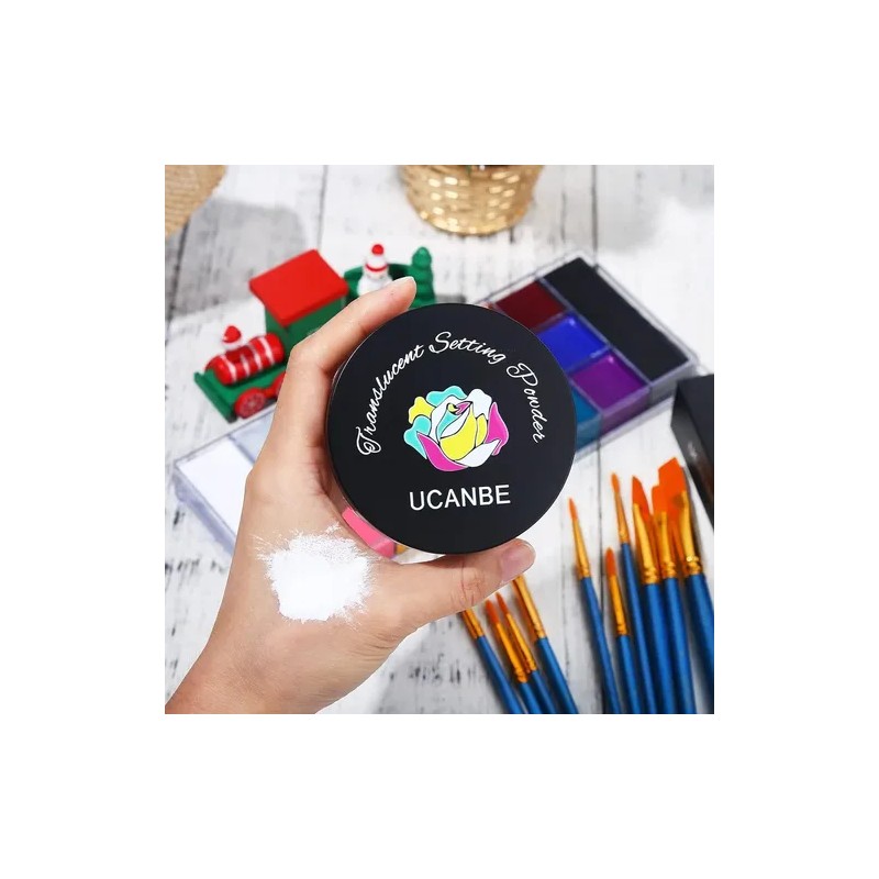 Ucanbe Pintura Facial Athena Original Con Polvo Y 10 Brochas